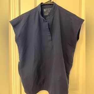 Figs Navy Blue scrub top